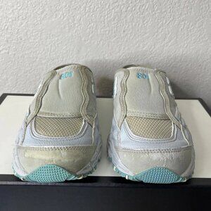 New Balance 801 W801SG Grey Blue Mule Slip On Sneakers Women's Size 7.5 B